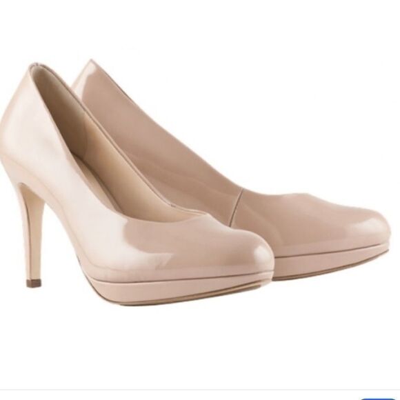Hogel Patent Leather Platform Pumps Sz 4 US 61/2 - Picture 1 of 8